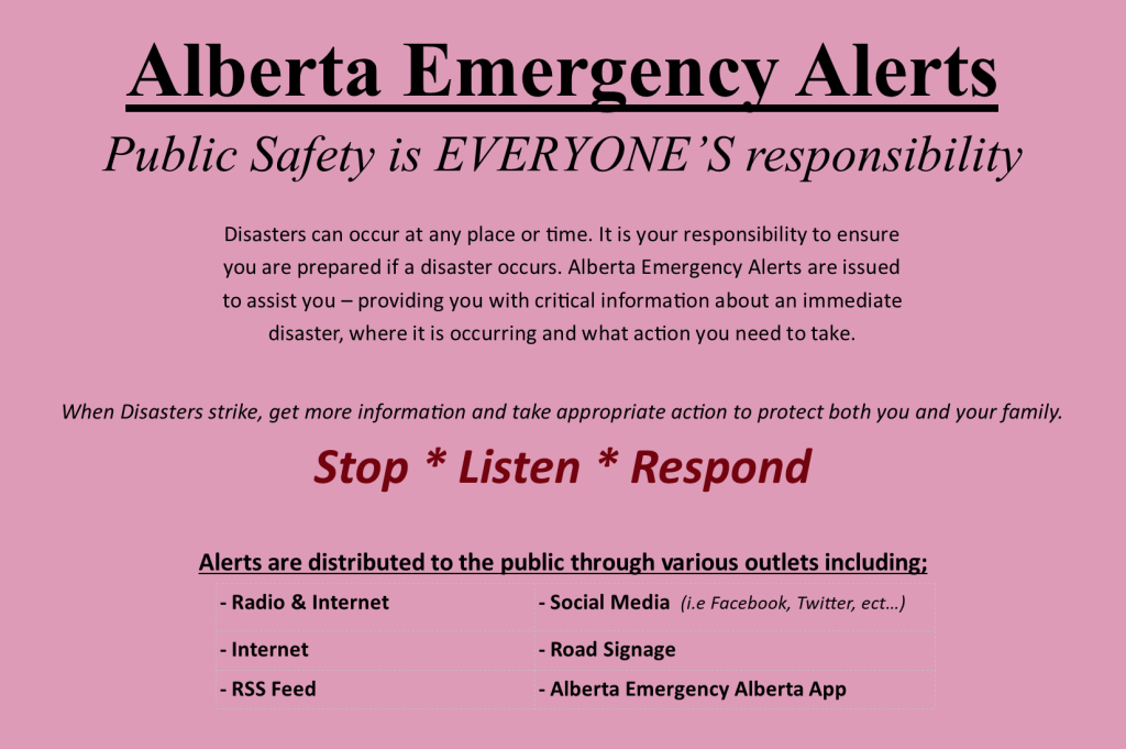 Alberta Emergency Alerts Town of Irricana