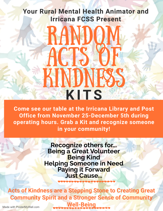 Irricana Random Acts of Kindness Poster 2022