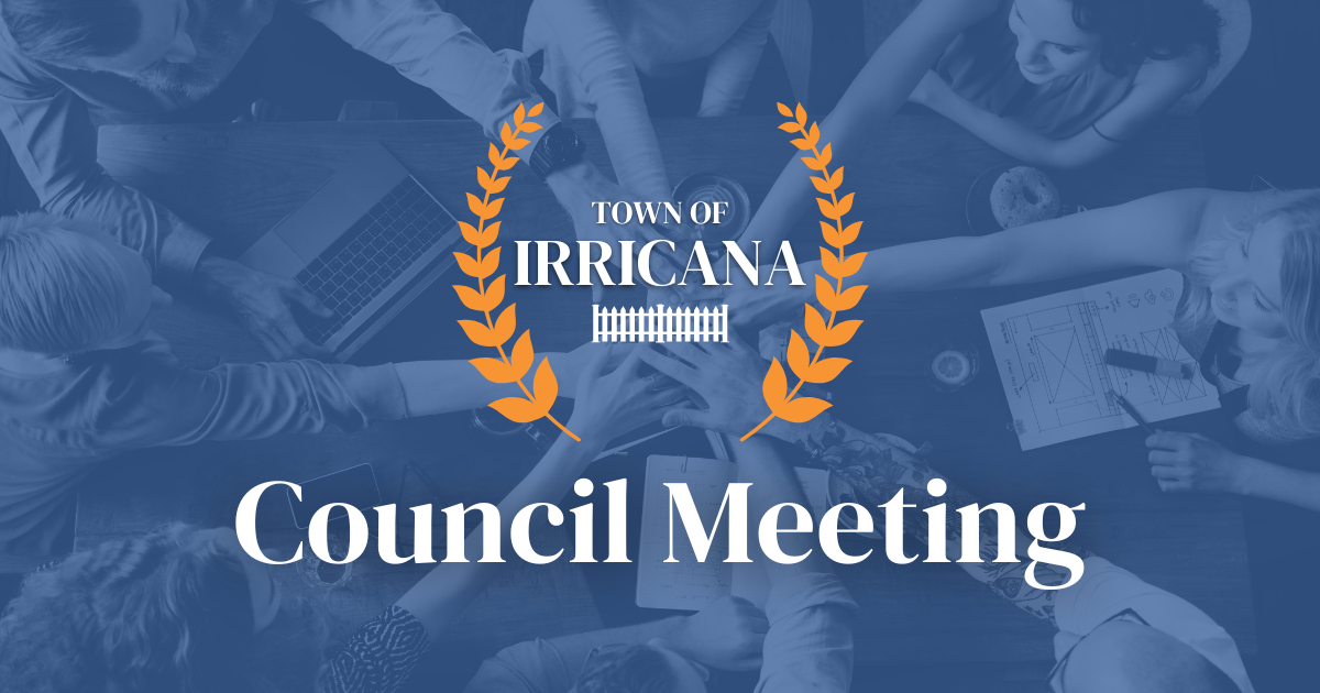 Town of Irricana Council Meeting