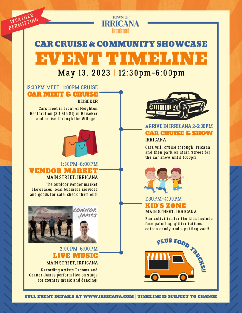 Town of Irricana Car Cruise and Community Showcase May 13, 2023