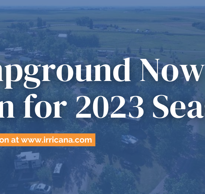 Irricana Campground Now Open for 2023 Season