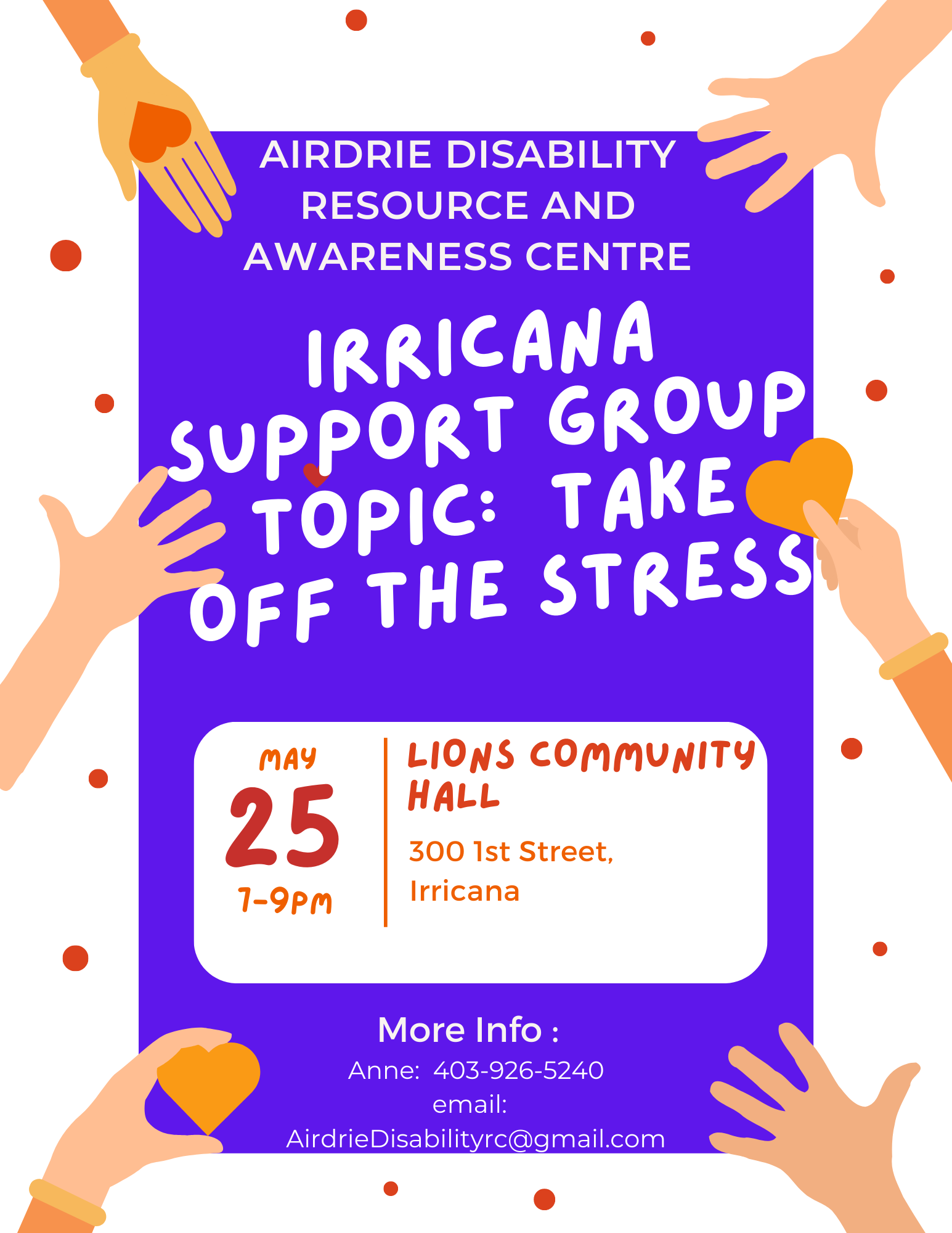 Irricana Support Group May 25, 2023