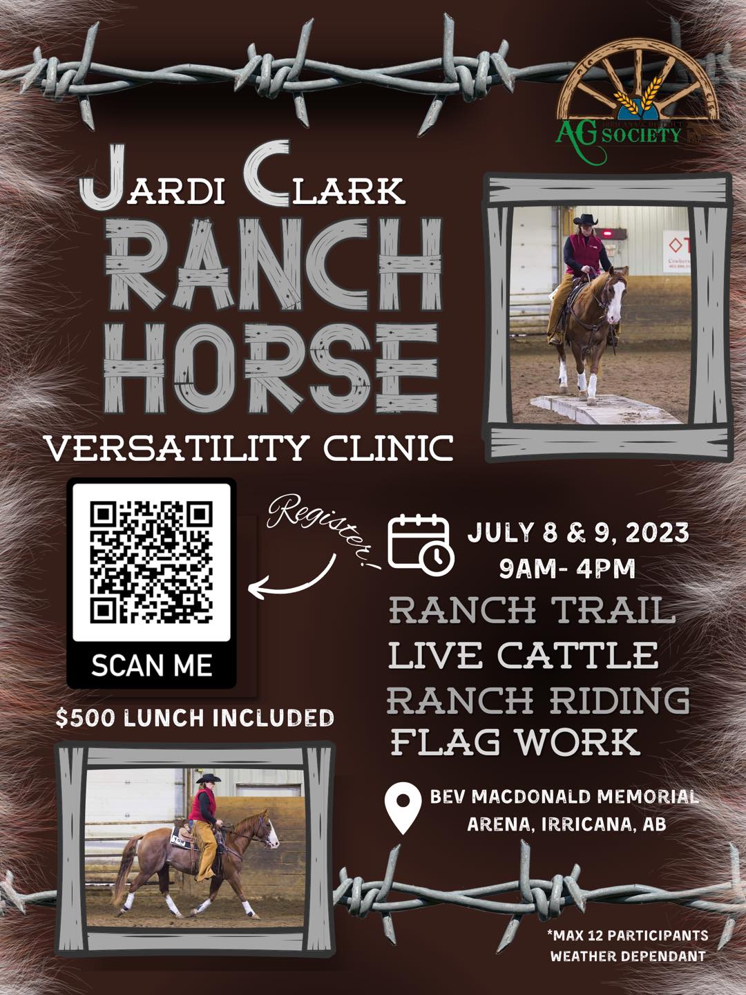 Irricana AG Society Ranch Horse Versatility Clinic