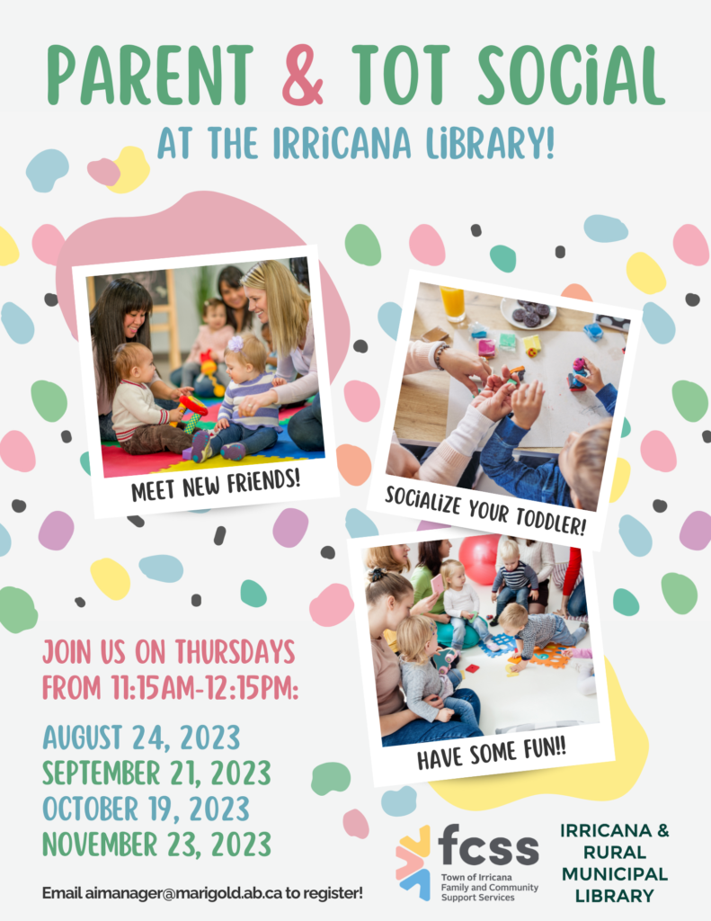 Irricana Library Parent and Tot Social 2023