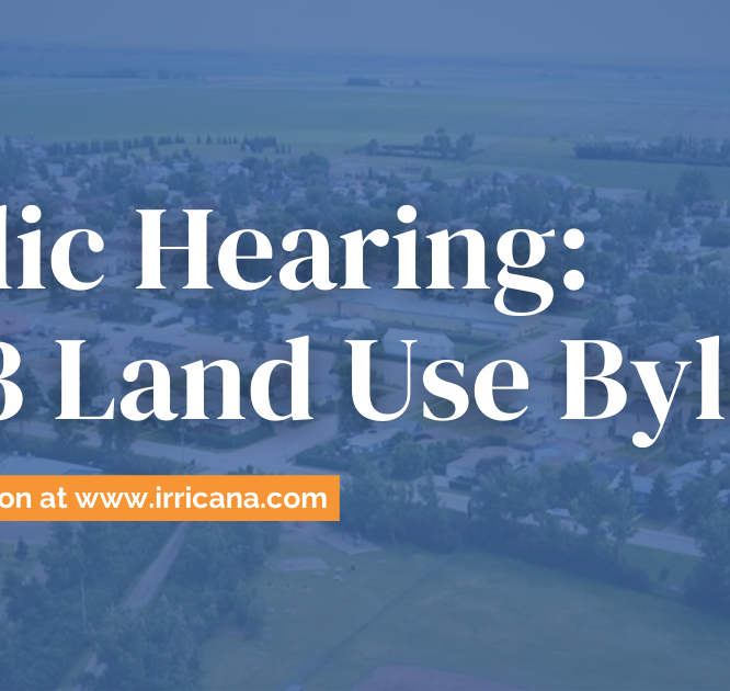 Irricana Land Use Bylaw Public Hearing September 5, 2023