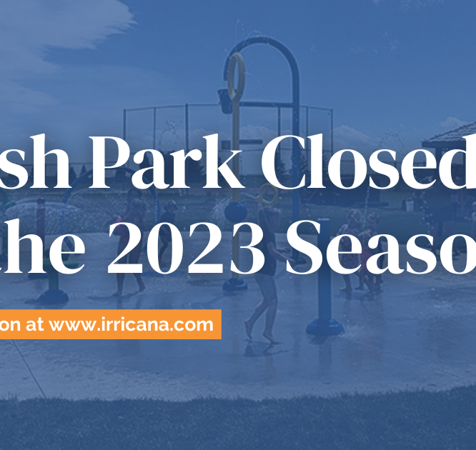The Irricana Splash Park is closed for the 2023 season.