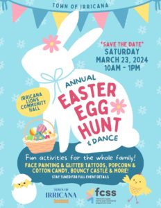 Town of Irricana Annual Easter Egg Hunt & Dance March 23, 2024