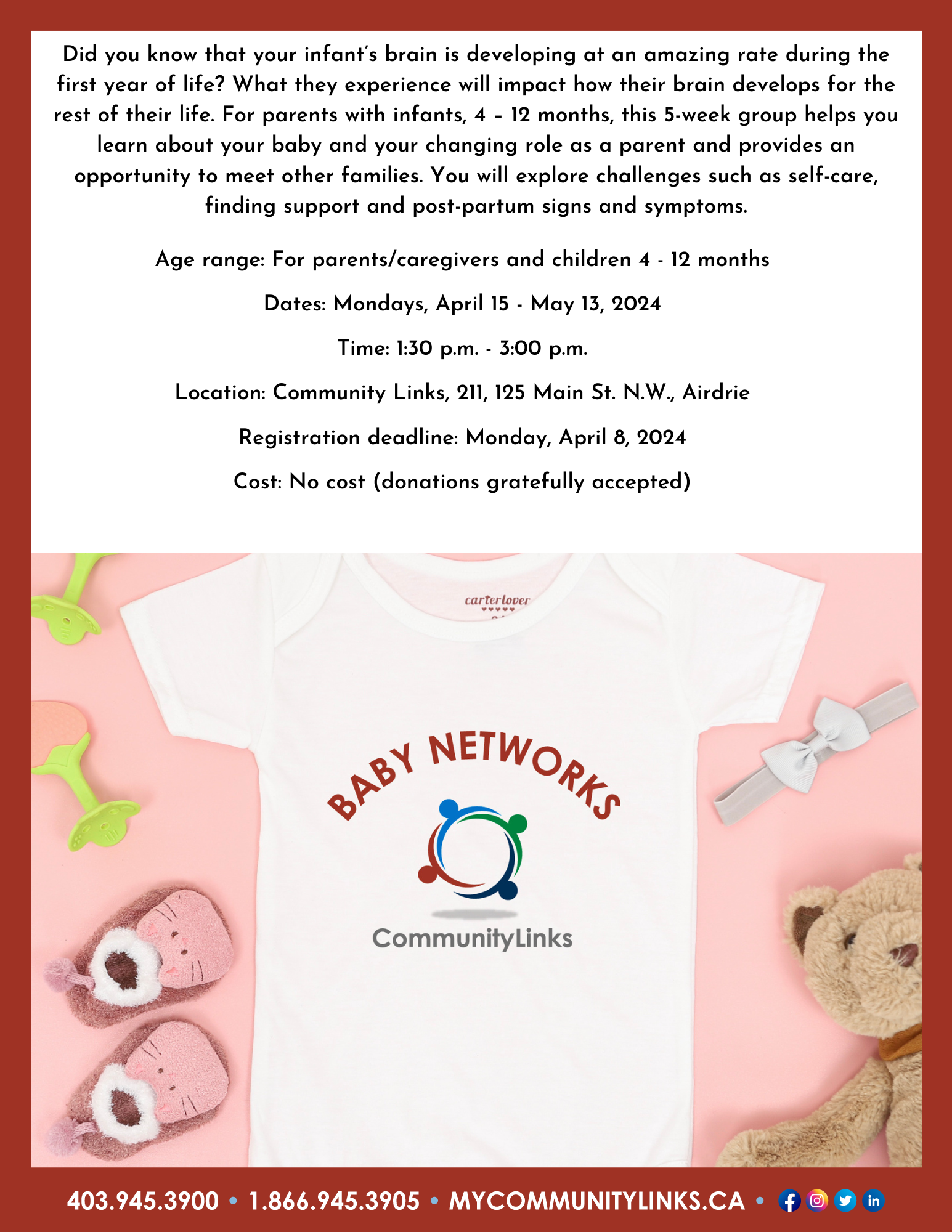 Airdrie Community Links Baby Networks April-May 2024
