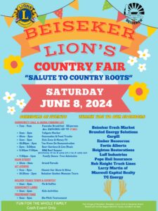 Beiseker Lions Country Fair June 8, 2024