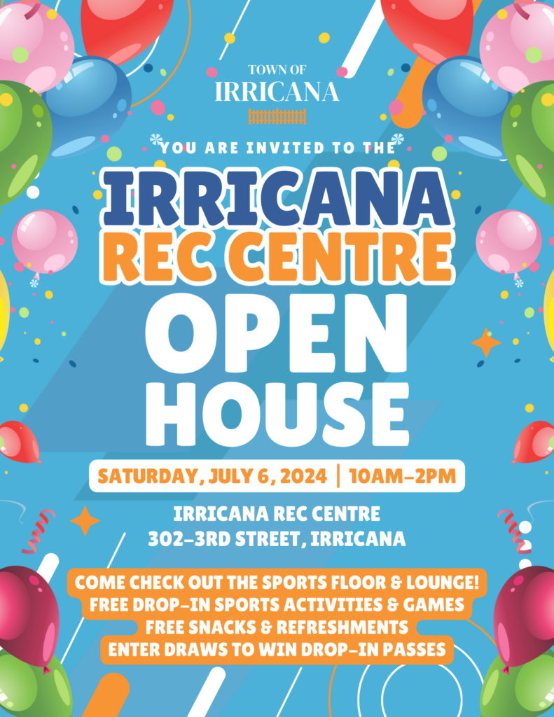 Irricana Rec Centre Open House July 6, 2024