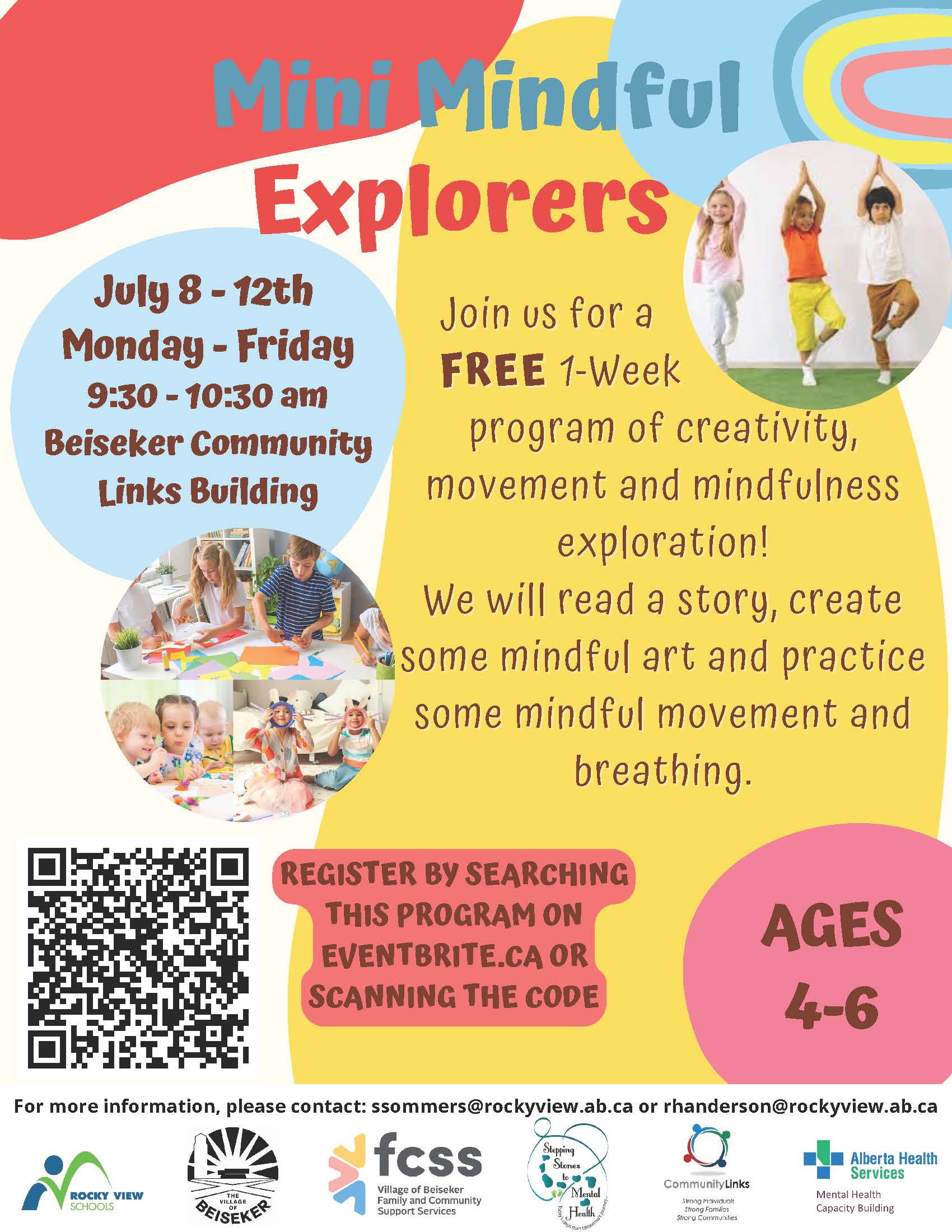 Mini Mindful Explorers Summer Camps Beiseker July 2024 by Stepping Stones to Mental Health