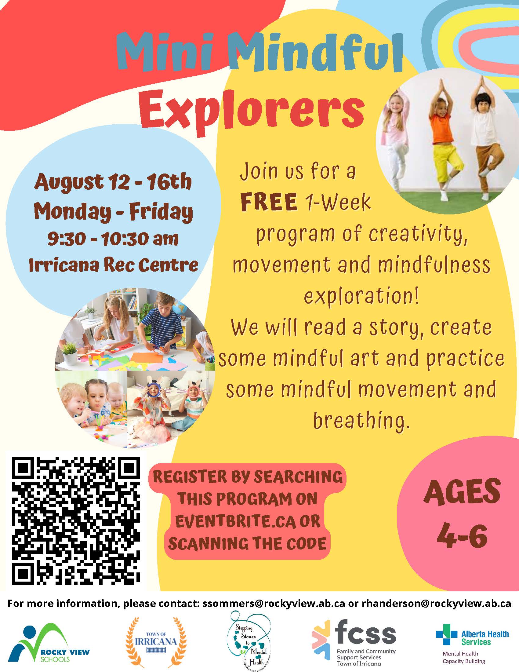 Mini Mindful Explorers Summer Camps Irricana August 2024 by Stepping Stones to Mental Health