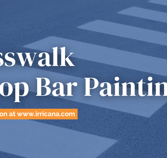 Town of Irricana Crosswalk & Stop Bar Painting