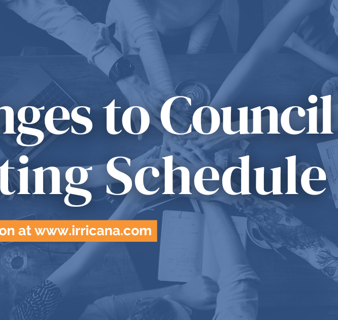 Changes to Council Meeting Schedule