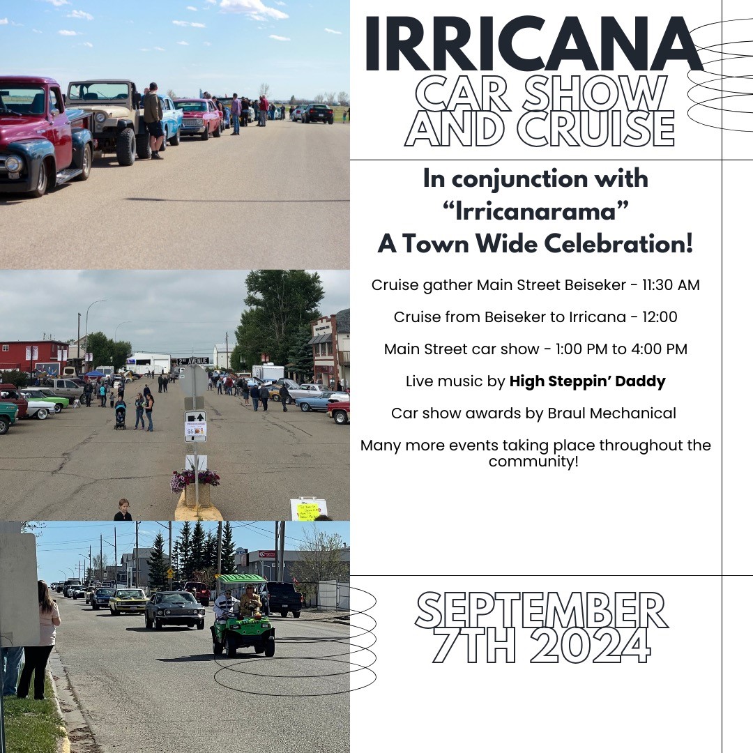 Irricanarama Car Show September 7, 2024