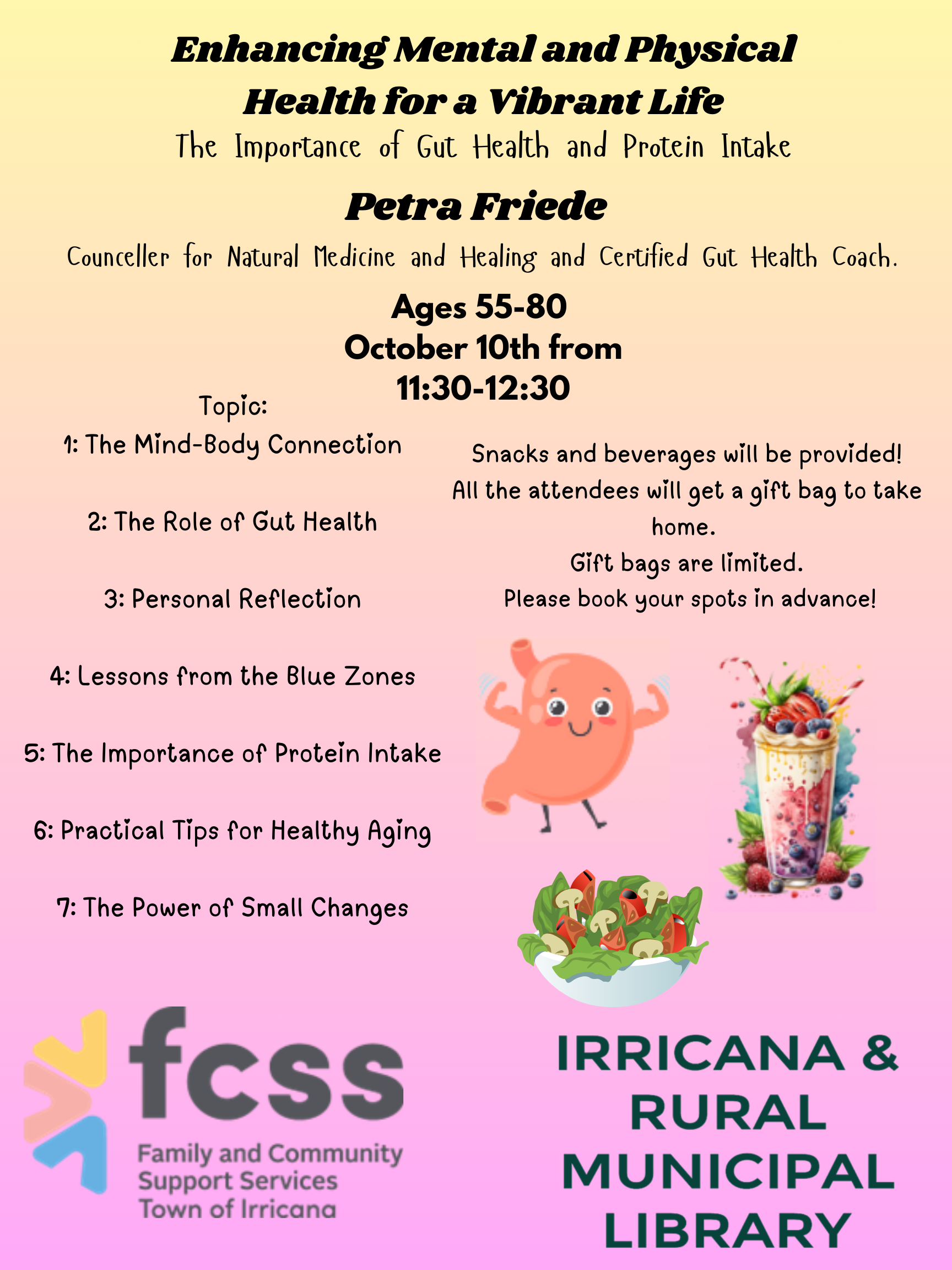 Irricana Library Enhancing Mental and Physical Health for a Vibrant Life October 10, 2024