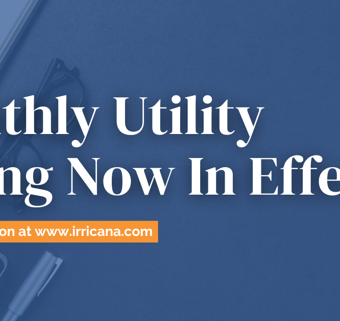 Monthly Utility Billing Now In Effect