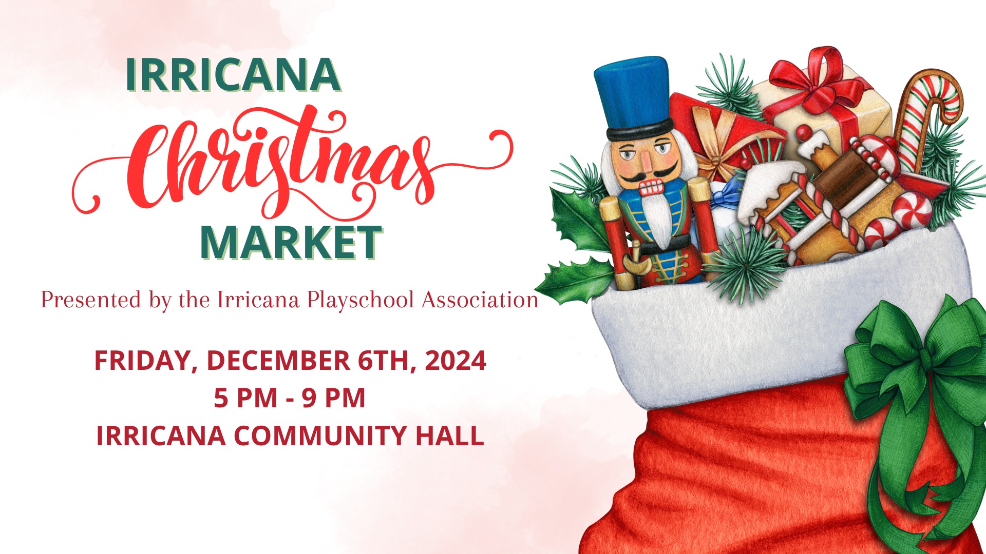 Irricana Playschool Christmas Market December 6, 2024