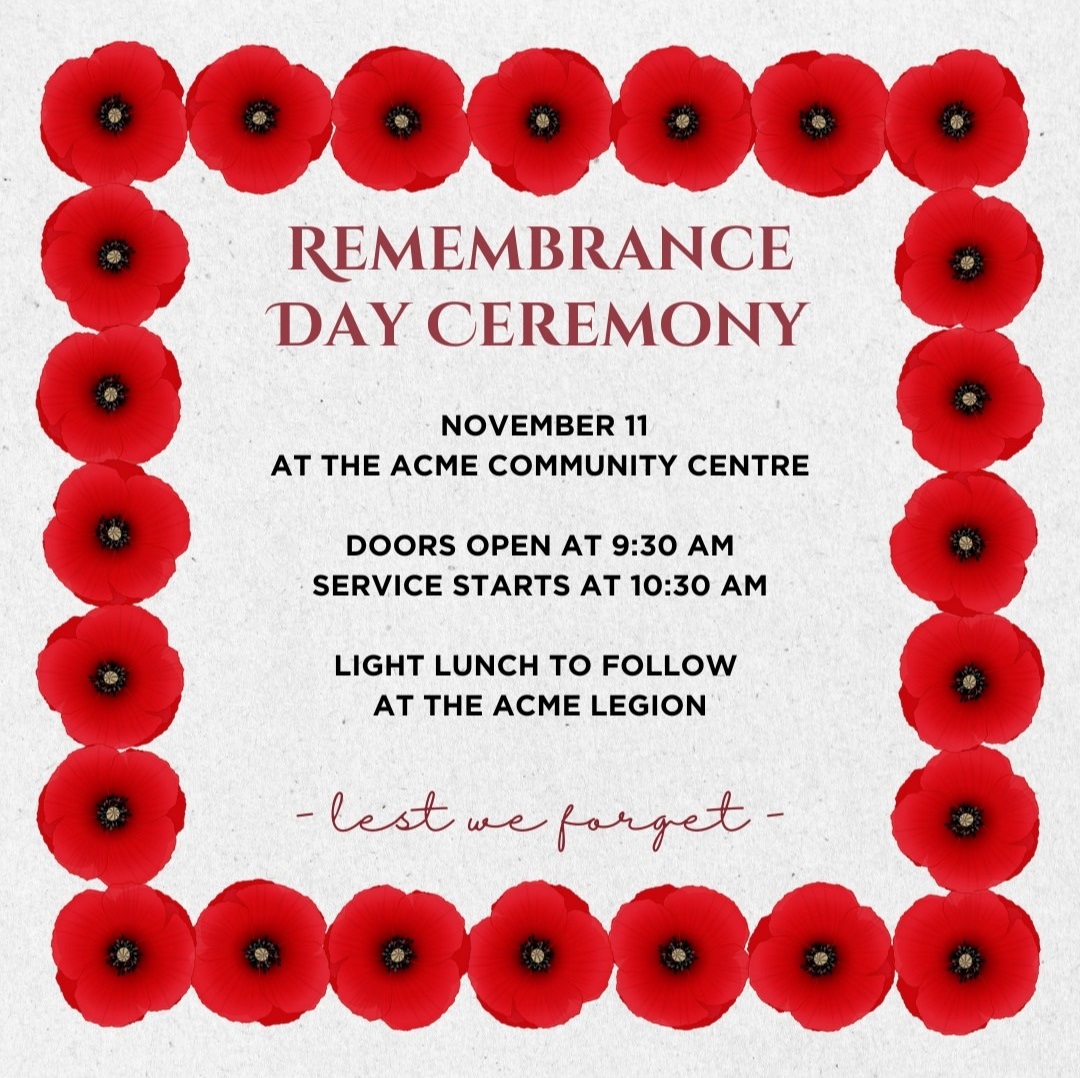 Acme Legion Remembrance Day Ceremony 2024