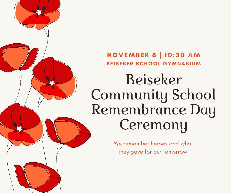 Beiseker School Remembrance Day November 8 2024