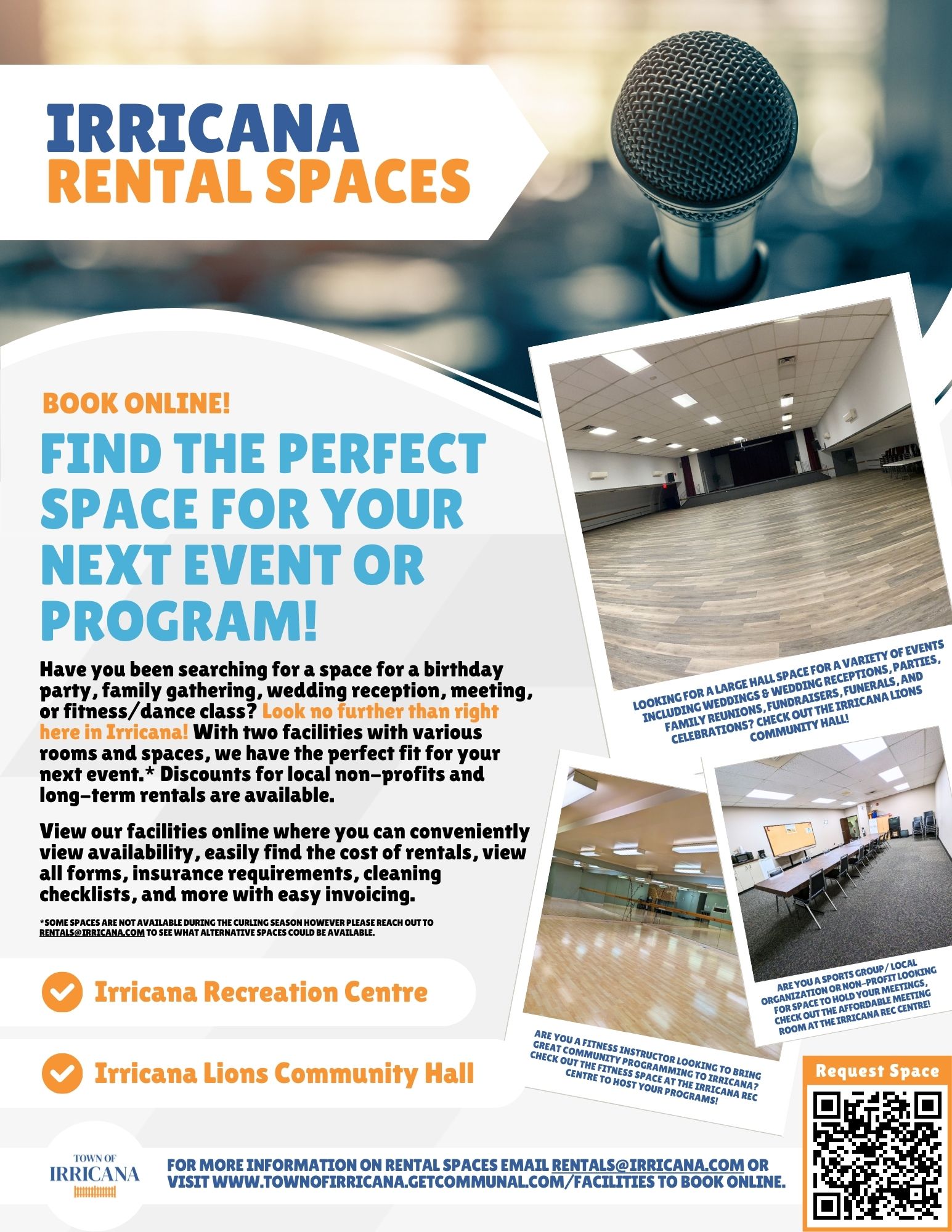 Irricana Rental Spaces 1 Pager 2024 Cover