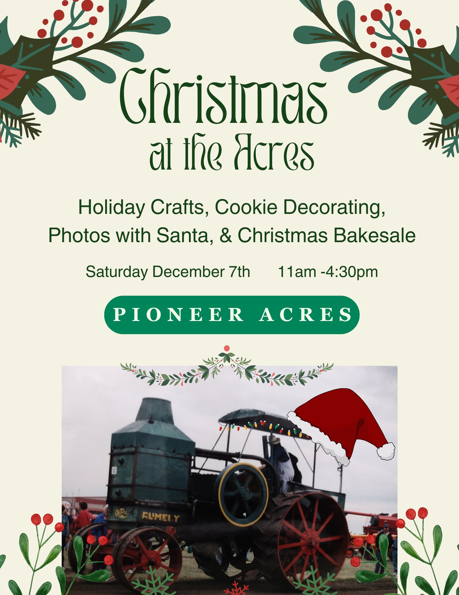 Christmas at Pioneer Acres December 7 2024