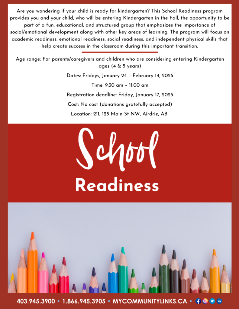 Community Links School Readiness Jan 2025