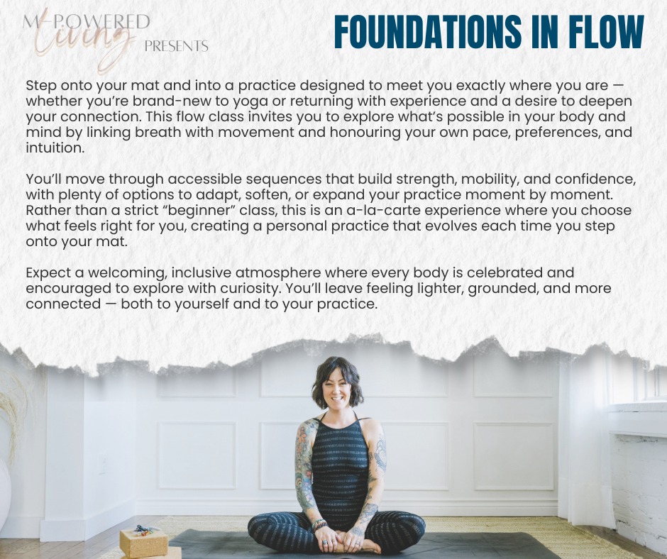 Foundations in Flow Yoga class in Irricana