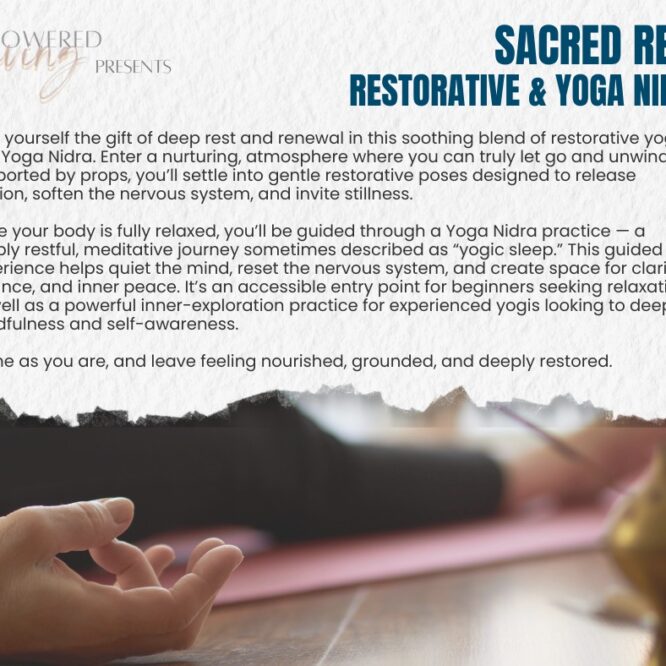 Sacred Rest Restorative & Nidra Yoga class in Irricana