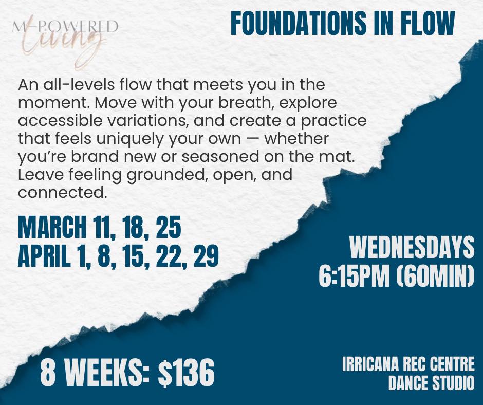 Foundations in Flow Yoga class in Irricana