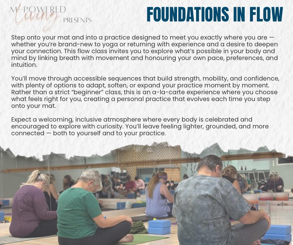 Foundations in Flow Yoga class in Irricana