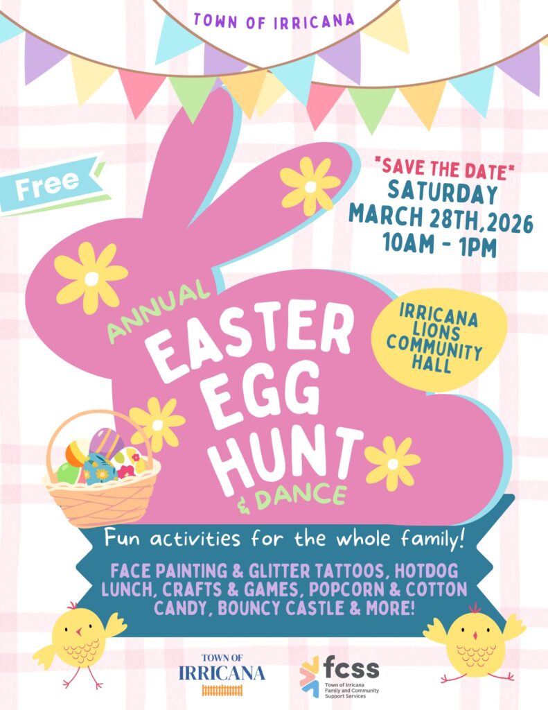 Town of Irricana Annual Easter Egg Event 2026
