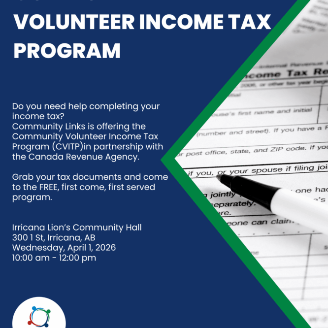 Community Links Irricana Income Tax Program April 1, 2026