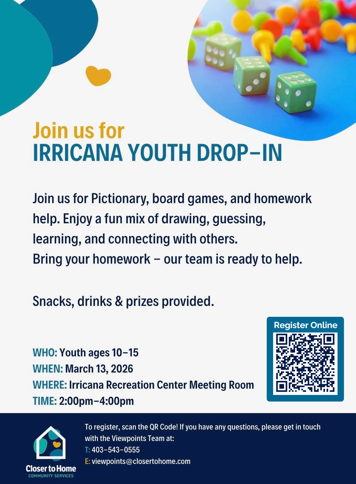 CTH Irricana Youth Drop-In March 13 2026