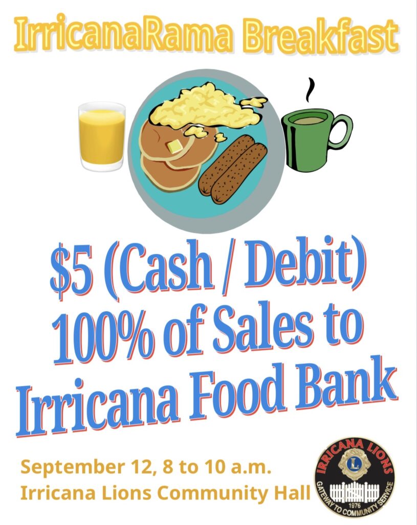 Irricana Lions Irricanarama Breakfast Poster 2026