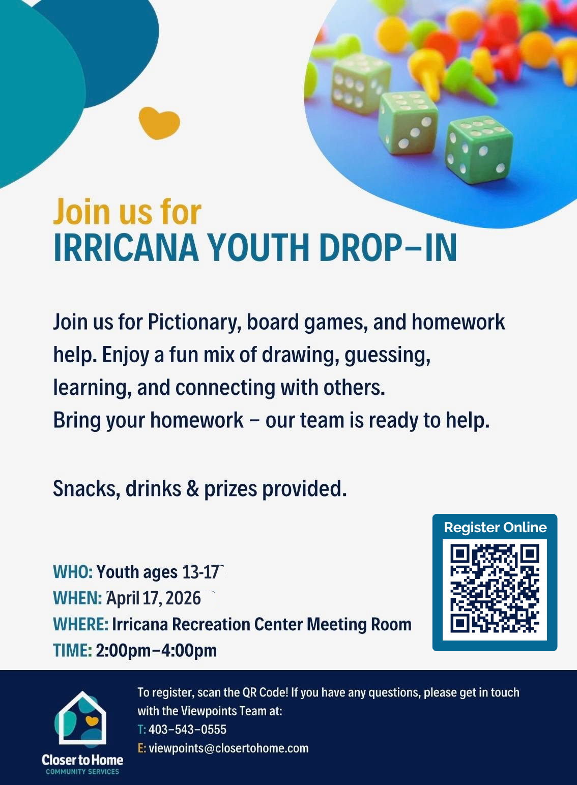 CTH Irricana Youth Drop-In April 17 2026