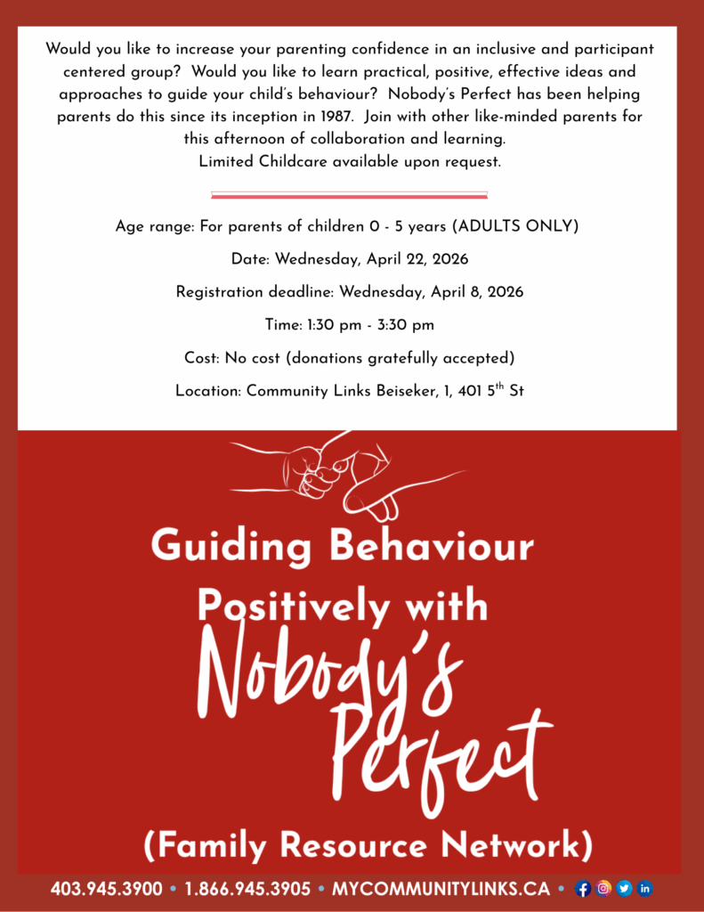 Community Links Guiding Behaviour Nobody's Perfect April 2026