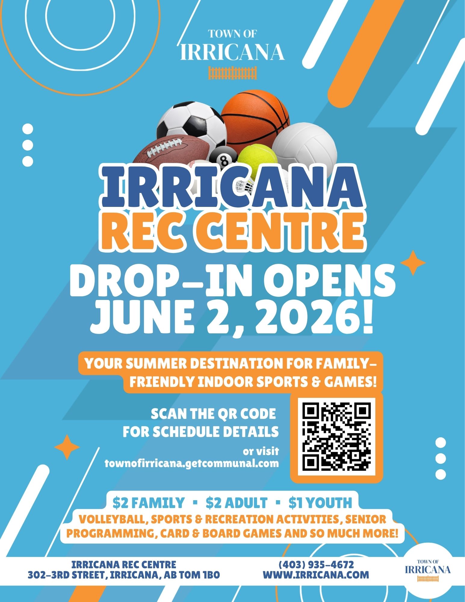 Irricana Rec Centre Drop in 2026