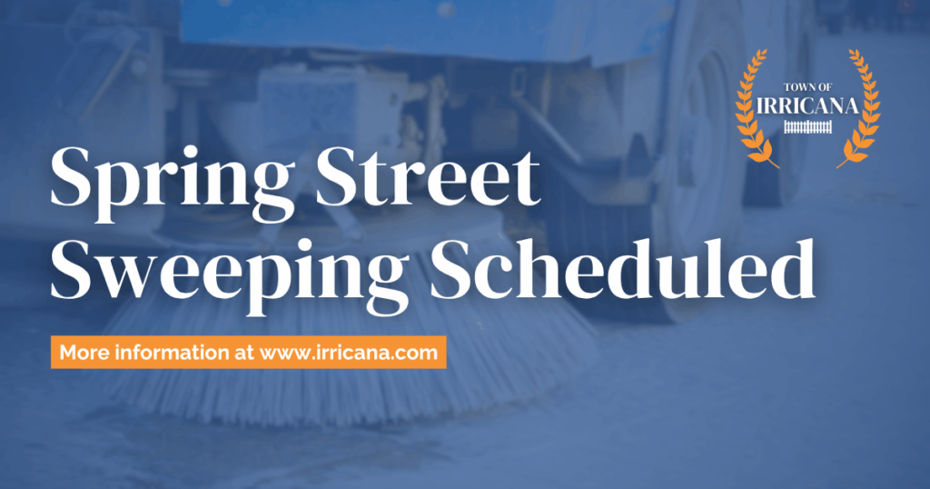 Town of Irricana Street Sweeping May 4, 2026