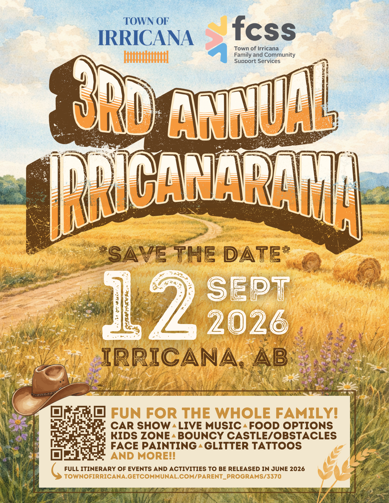 Irricanarama Save the Date September 12 2026
