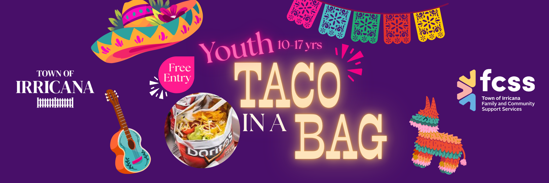 Irricana Taco in a Bag Youth Event May 29, 2026
