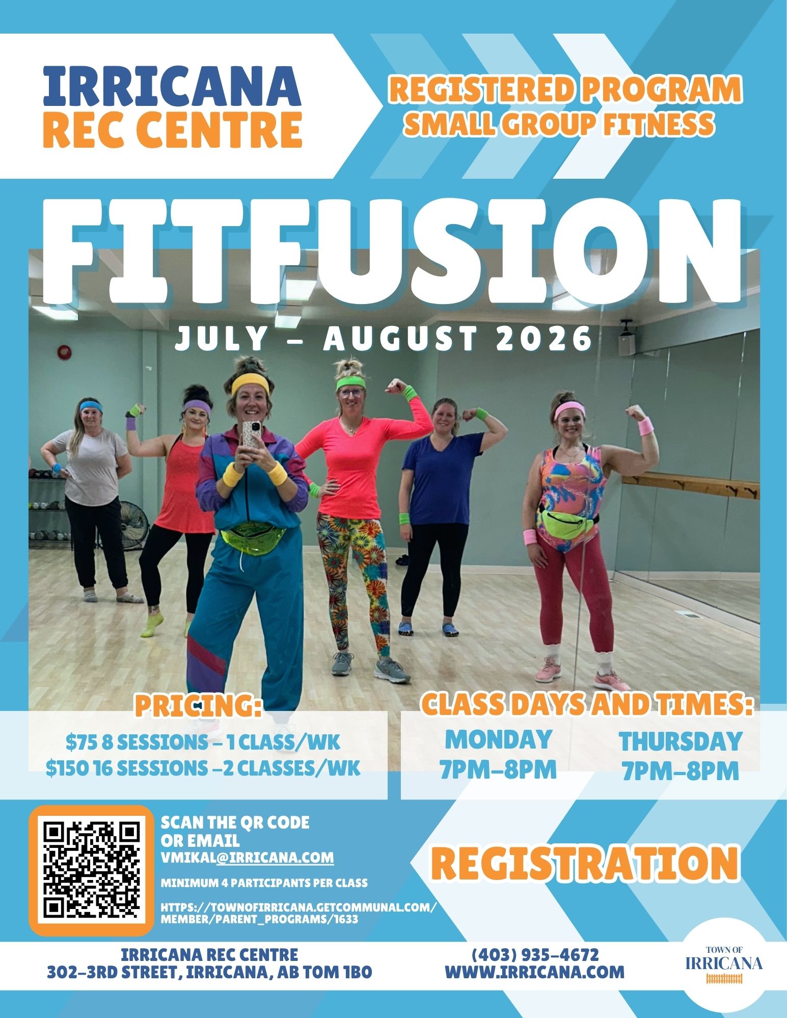 FitFusion Group fitness July Aug 2026