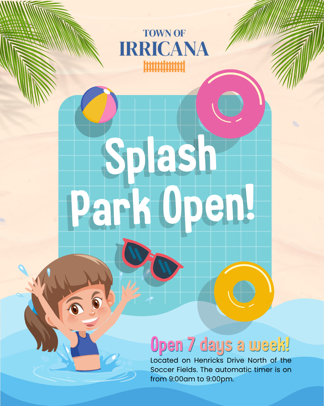 Irricana Splash Park Open 2026