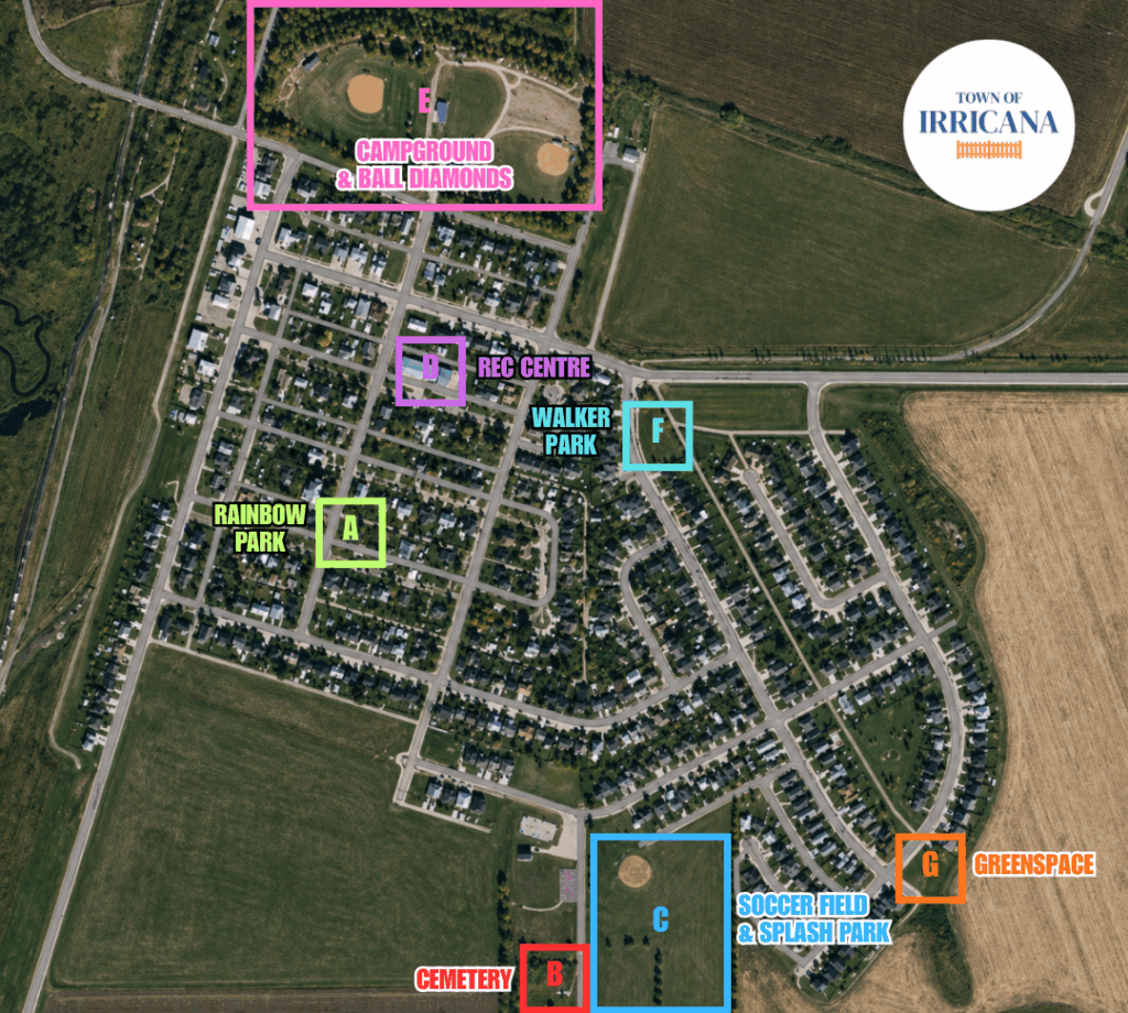 Town of Irricana Weed Control Map 2026