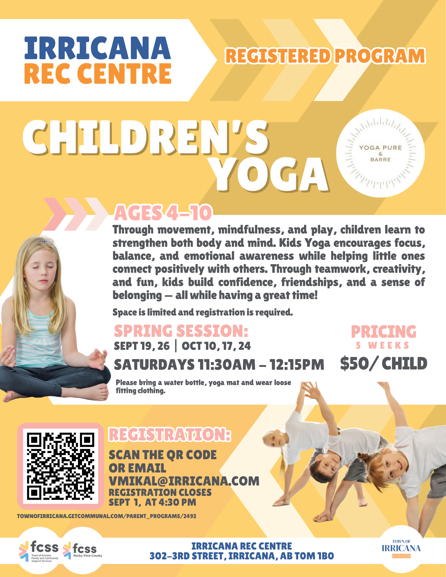FCSS Kids Yoga Sept 2026