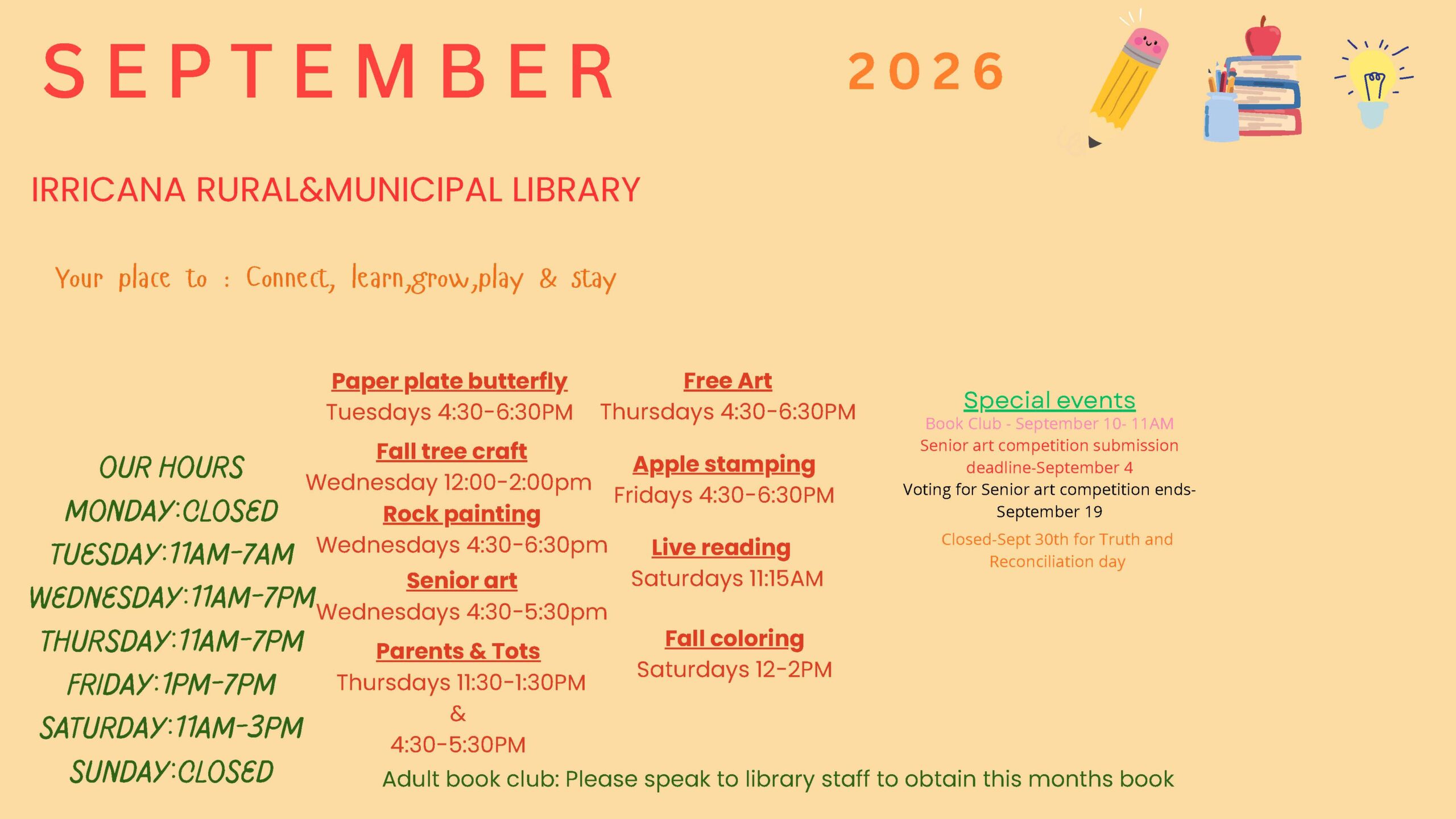 Irricana Library Sept Calendar 2026_Page_2 Irricana Library Sept Calendar 2026
