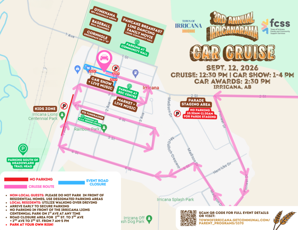 Irricanarama Car Cruise Route