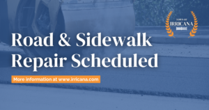 Road Sidewalk Repair Scheduled