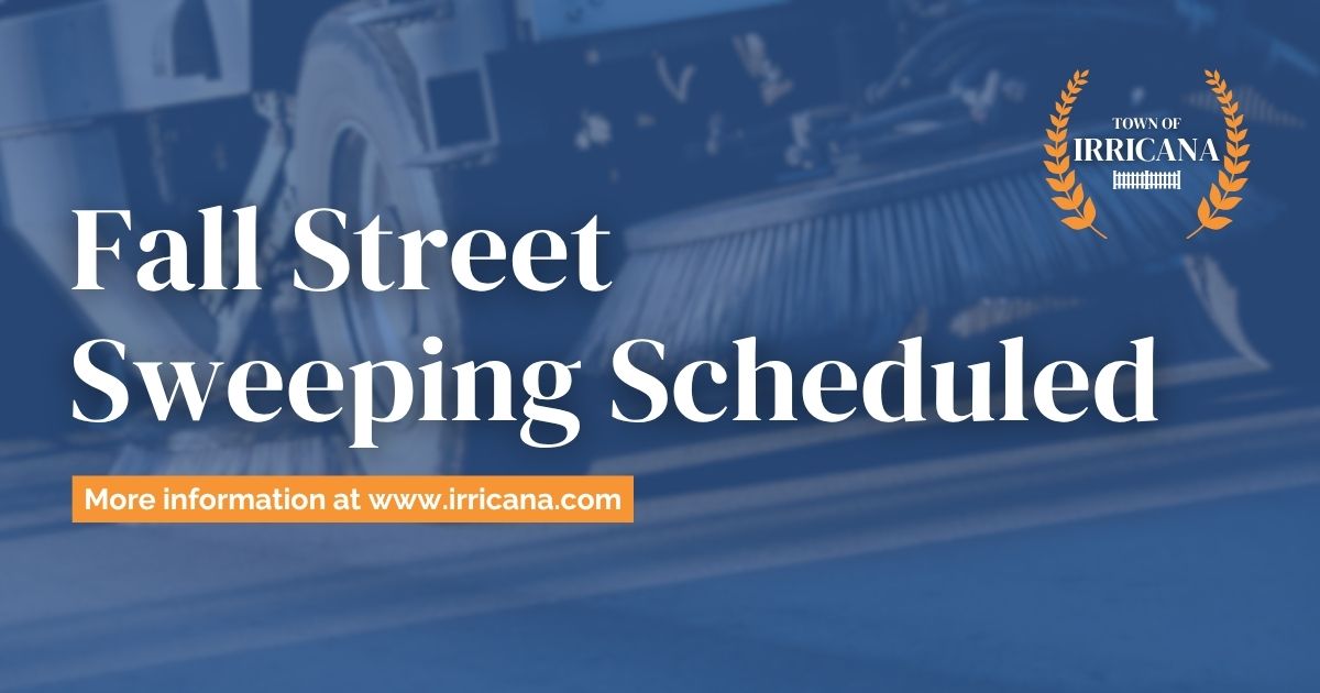 Fall Street Sweeping Scheduled
