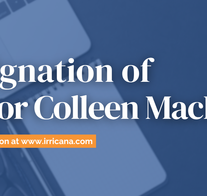 Resignation of Town of Irricana Mayor Colleen MacLeod